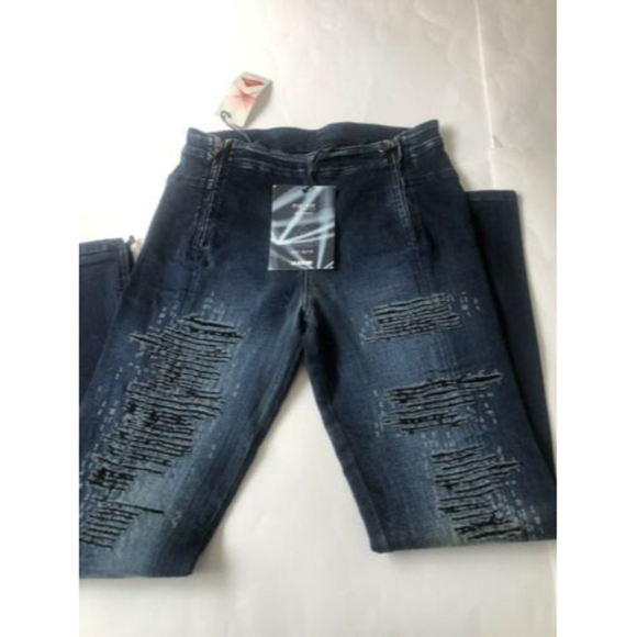 Calik Denim Womens Jeans  Fix Fit Liber Blue Dark Wash Lycra - Picture 2 of 12